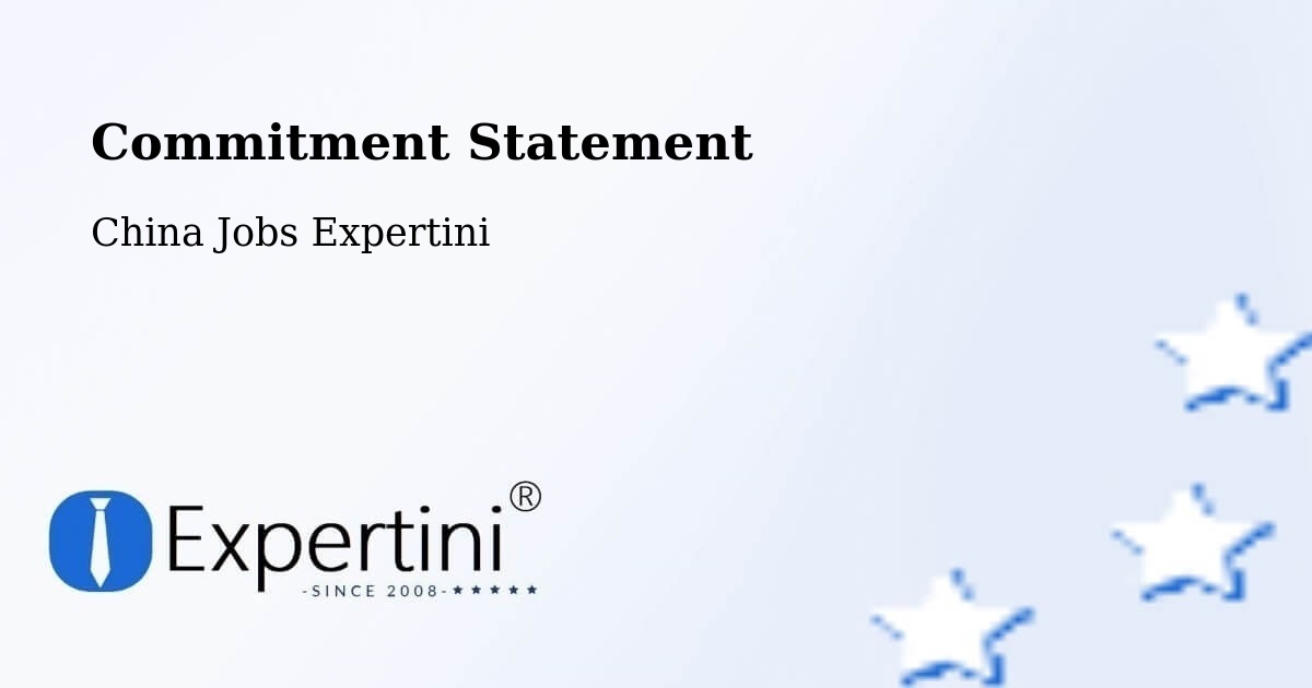 Corporate Commitment – Fuzhou - China Jobs Expertini